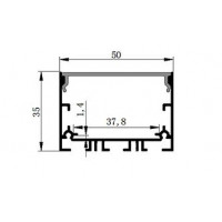 Профиль П-образный подвесной PXG-5035-M