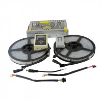 Комплект управляемой светодиодной ленты SPI WS2811 SMD 5050 RGB (Многоцветная) 30 led/m - 10м Комплект управляемой светодиодной ленты SPI WS2811 SMD 5050 RGB (Многоцветная) 30 led/m - 10м