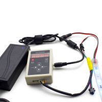 Комплект управляемой светодиодной ленты SPI WS2811 SMD 5050 RGB (Многоцветная) 30 led/m - 10м Комплект управляемой светодиодной ленты SPI WS2811 SMD 5050 RGB (Многоцветная) 30 led/m - 10м