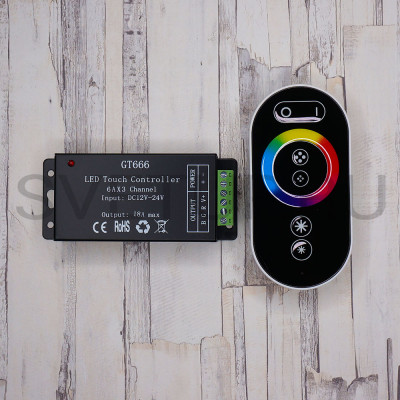 RGB контроллер с сенсорным пультом GT666