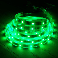 SPI Светодиодная лента WS2811 SMD 5050 RGB 30 led/m 12V IP67 (ПВХ-трубка)