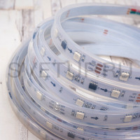 SPI Светодиодная лента WS2811 SMD 5050 RGB 30 led/m 12V IP67 (ПВХ-трубка)