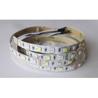 Светодиодная лента SMD 5050 RGB+W (Многоцветная+Белый) 60 led/m 12V IP33 (Открытая)
