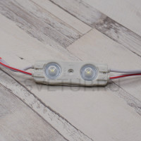 Светодиодный модуль с линзой SMD2835X2, 12 V, 1W IP67, 45*14 мм. 