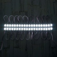 Светодиодный модуль с линзой SMD2835X2, 12 V, 1W IP67, 45*14 мм. 